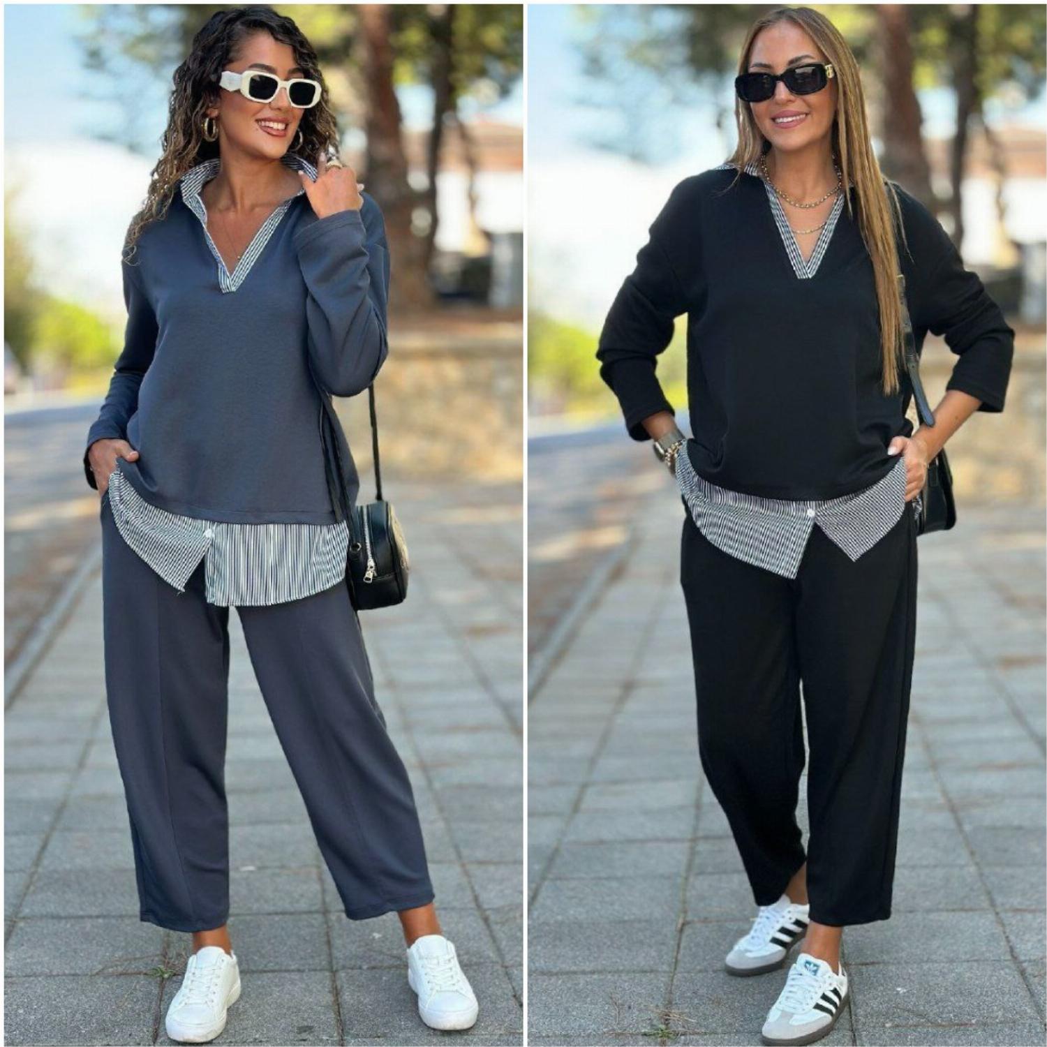 Стильный женский костюм-двойка кофт ...